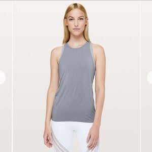 (4) Lululemon Deep Stretch Racerback Lilac Stone Purple Small High Neck Tank Top